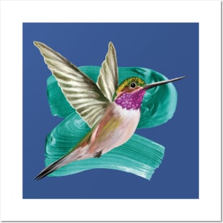 Modern Hummingbird I Posters and Art